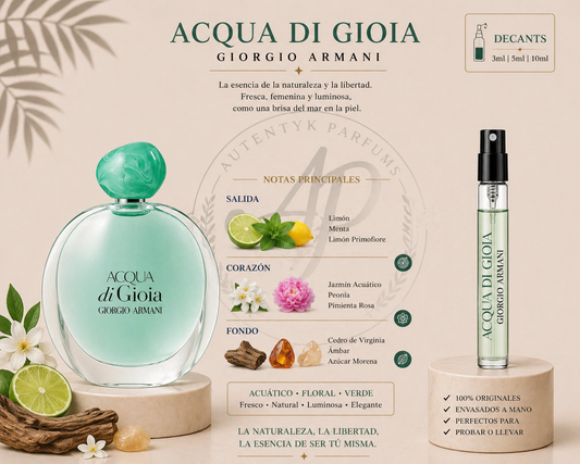 Acqua di Gioia - Giorgio Armani - decant