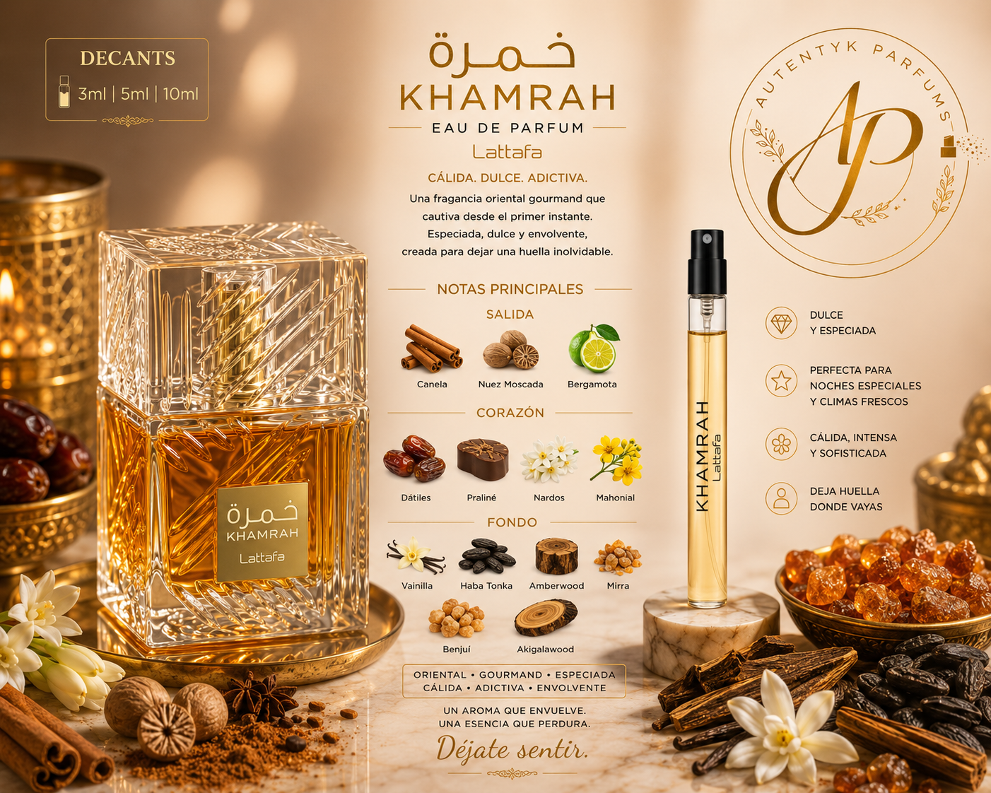 Khamrah EDP - Lattafa - decant