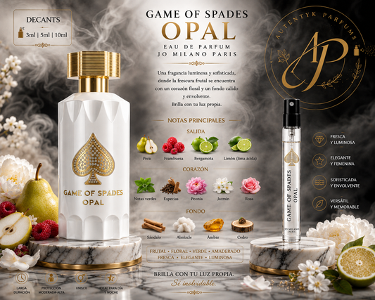 Game of Spades Opal - Jo Milano Paris - decant