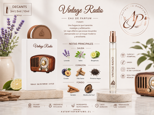 Vintage Radio EDP - Lattafa - decant