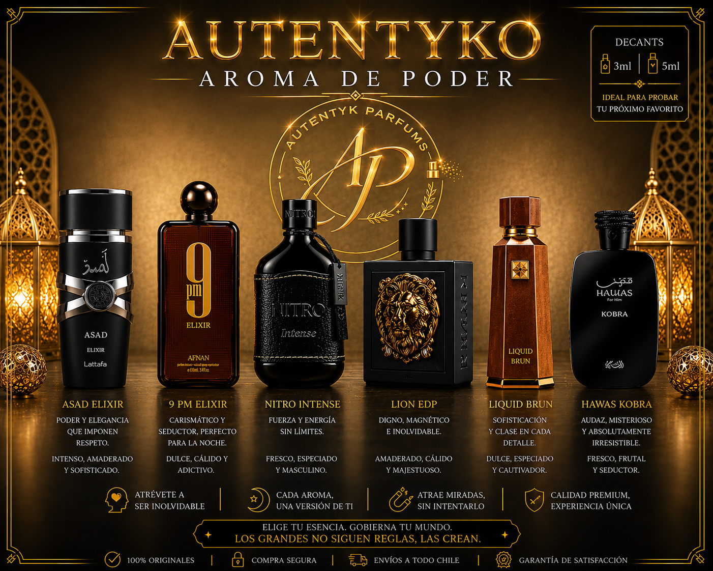 Pack Autentyko Aroma de Poder - decants