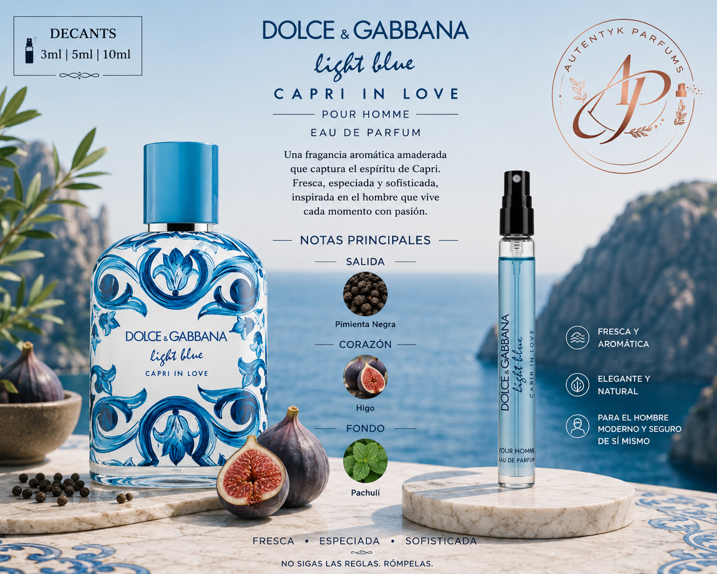 Light Blue Capri In Love Pour Homme EDP - Dolce And Gabbana - decant