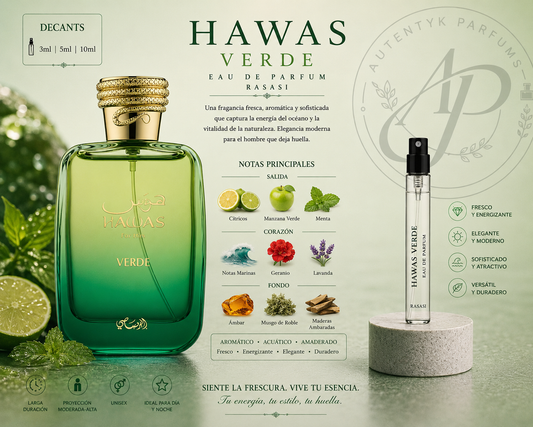Hawas Verde EDP - Rasasi - decant