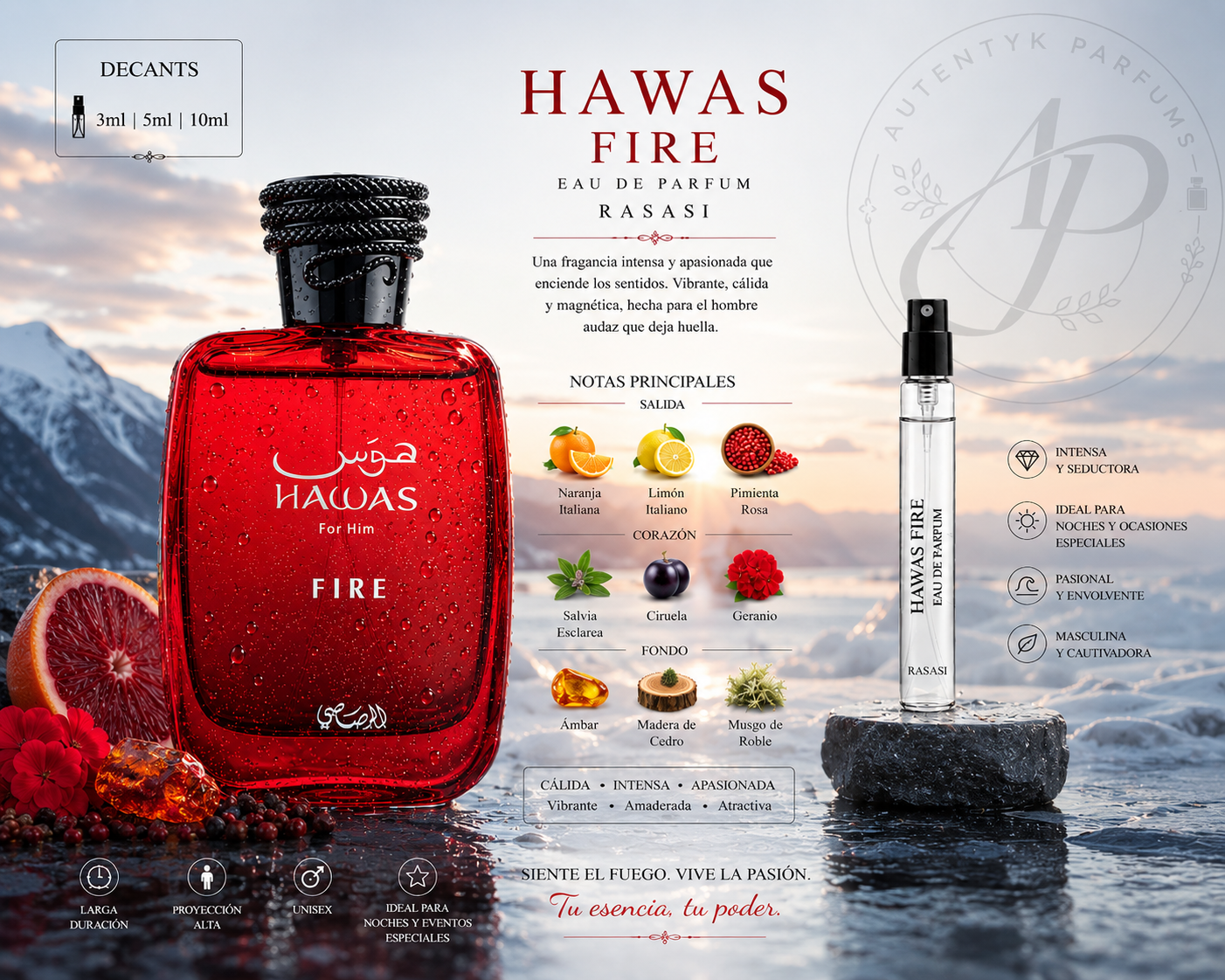 Hawas Fire EDP - Rasasi - decant