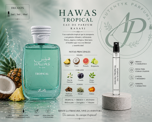 Hawas Tropical EDP - Rasasi - decant