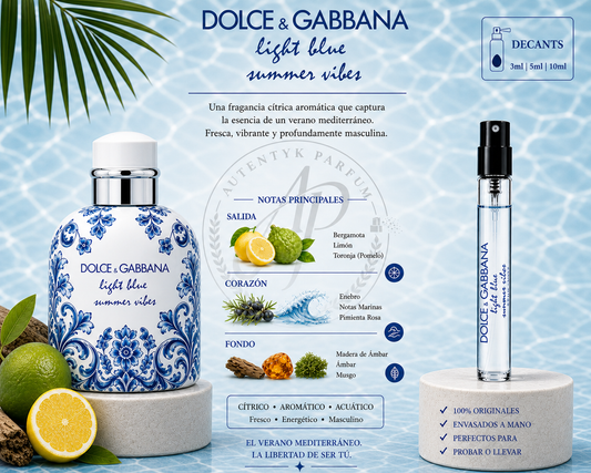 Light blue summer vibes pour homme - DOLCE & GABBANA - decant