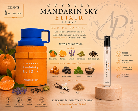 Odyssey Mandarin Sky Elixir EDP - Armaf - decant
