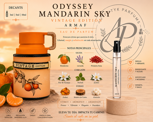 Odyssey Mandarin Sky Vintage Edp - Armaf - decant