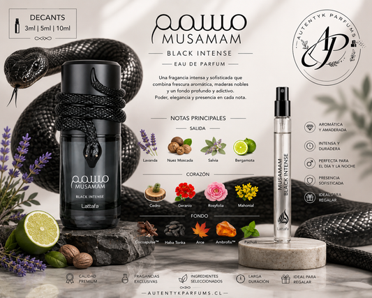 Musamam Black Intense EDP - Lattafa - decant