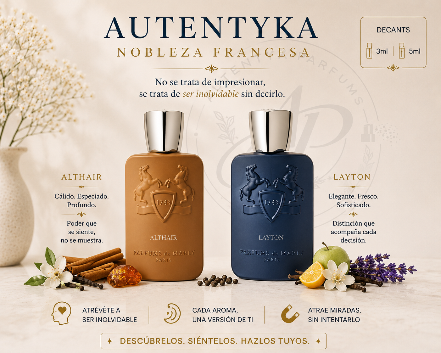 Pack Autentyka Nobleza Francesa - decants