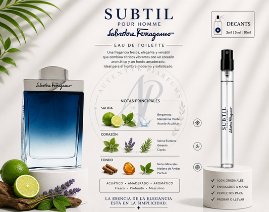 Subtil pour homme - Salvatore Ferragamo - decant