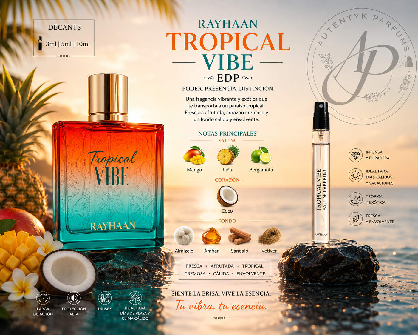 Tropical Vibe EDP - Rayhaan - decant